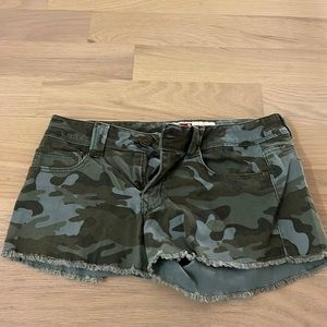 Camo Jean shorts